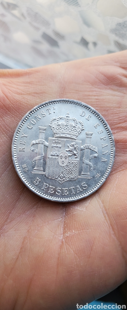 Monedas de Espa&ntilde;a: SOBERBIA SIN CIRCULAR 5 pts 1885*85 - Foto 4