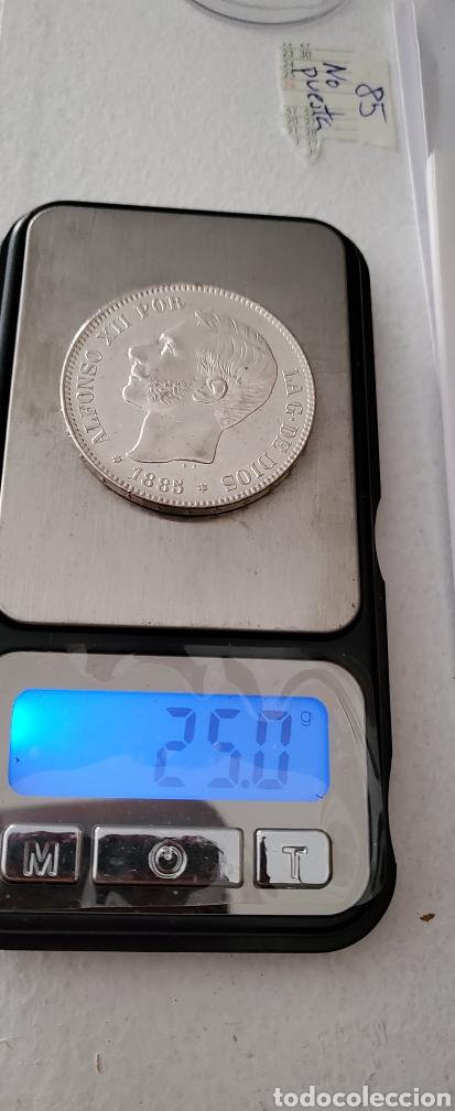 Monedas de Espa&ntilde;a: SOBERBIA SIN CIRCULAR 5 pts 1885*85 - Foto 7