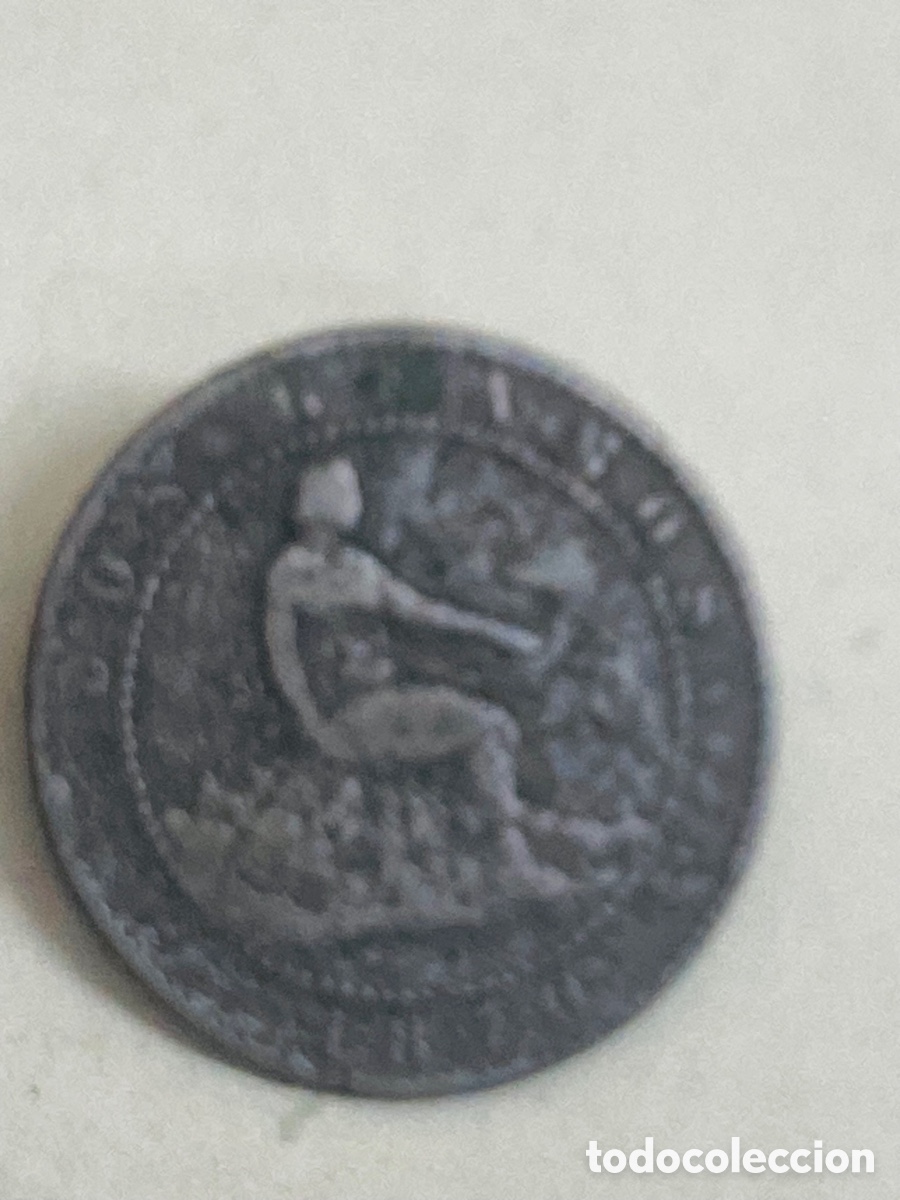 Monedas de Espa&ntilde;a: Moneda de dos c&eacute;ntimos 1870 - Foto 2