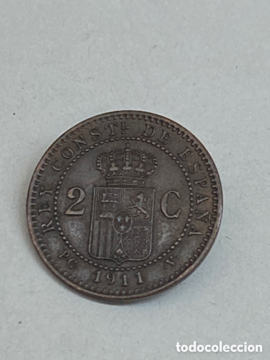 Monedas de Espa&ntilde;a: Moneda de dos c&eacute;ntimos 1911 - Foto 1