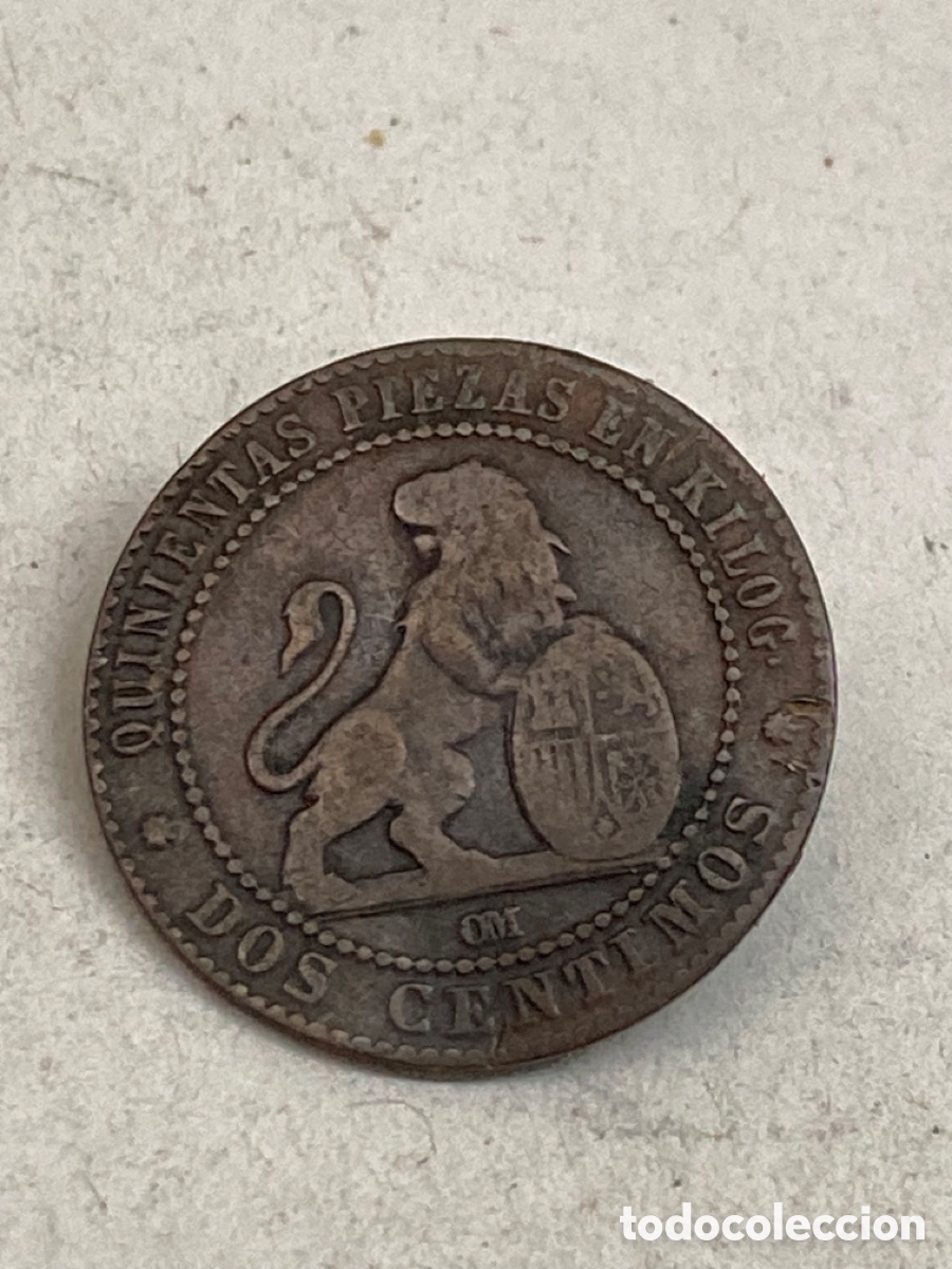Monedas de Espa&ntilde;a: Moneda de dos c&eacute;ntimos 1870 - Foto 1