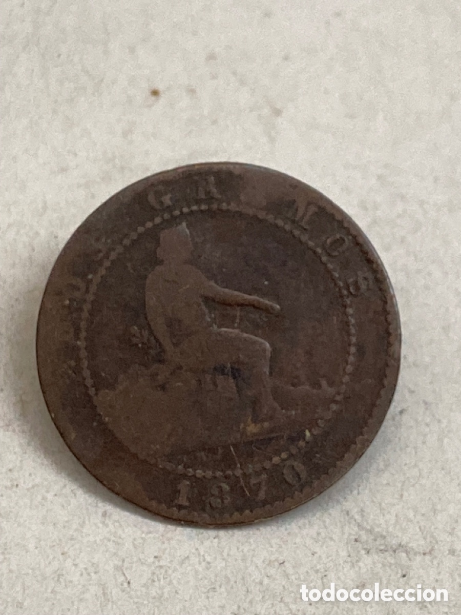 Monedas de Espa&ntilde;a: Moneda de dos c&eacute;ntimos 1870 - Foto 1