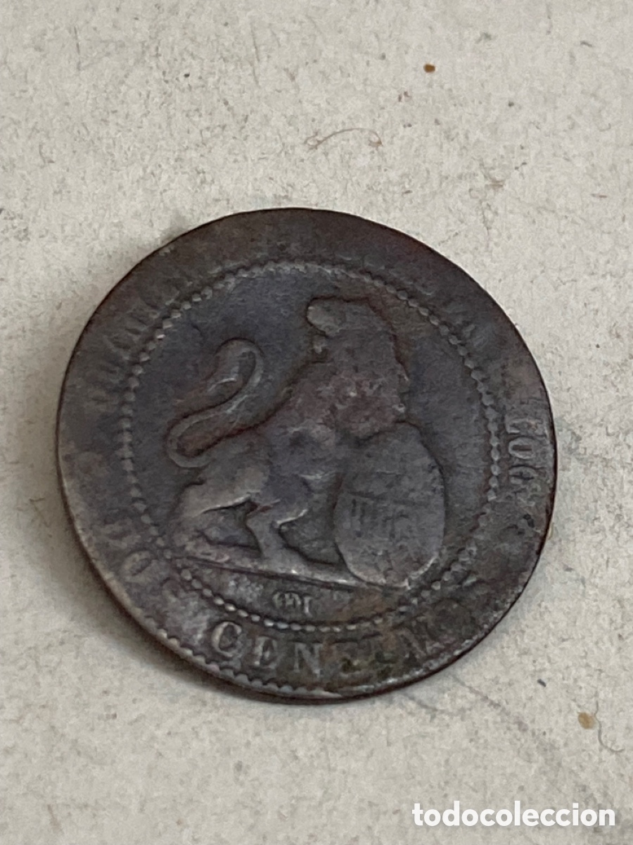 Monedas de Espa&ntilde;a: Moneda de dos c&eacute;ntimos 1870 - Foto 2