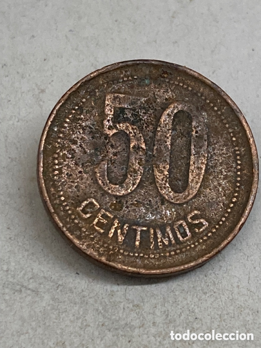 Monedas de Espa&ntilde;a: Moneda de 50 c&eacute;ntimos 1937 - Foto 1