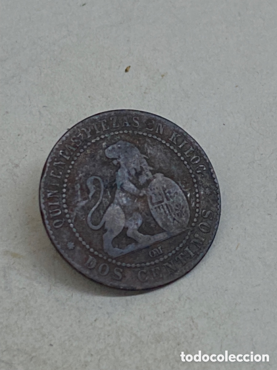 Monedas de Espa&ntilde;a: Moneda dos c&eacute;ntimos 1870 - Foto 1