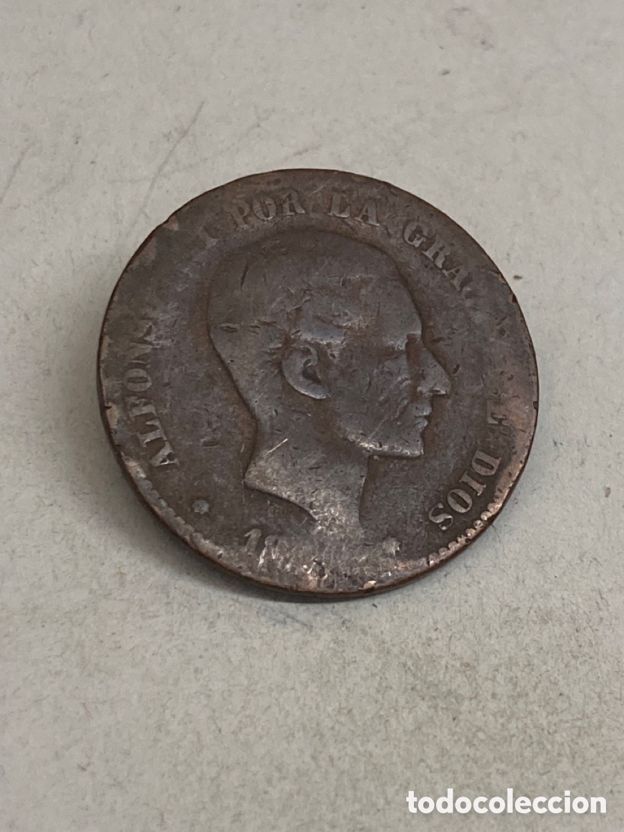Monedas de Espa&ntilde;a: Moneda diez c&eacute;ntimos 1870 - Foto 1