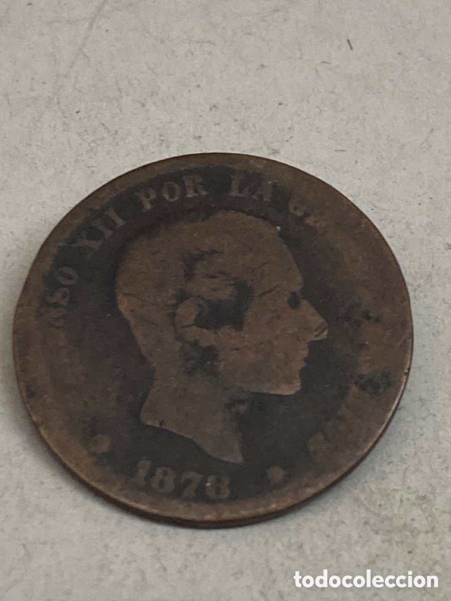 Monedas de Espa&ntilde;a: Moneda de cinco c&eacute;ntimos 1870 - Foto 1