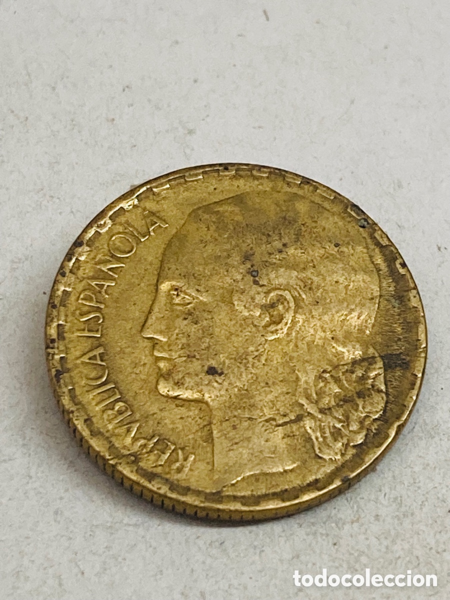 Monedas de Espa&ntilde;a: Moneda de una peseta 1937 - Foto 1
