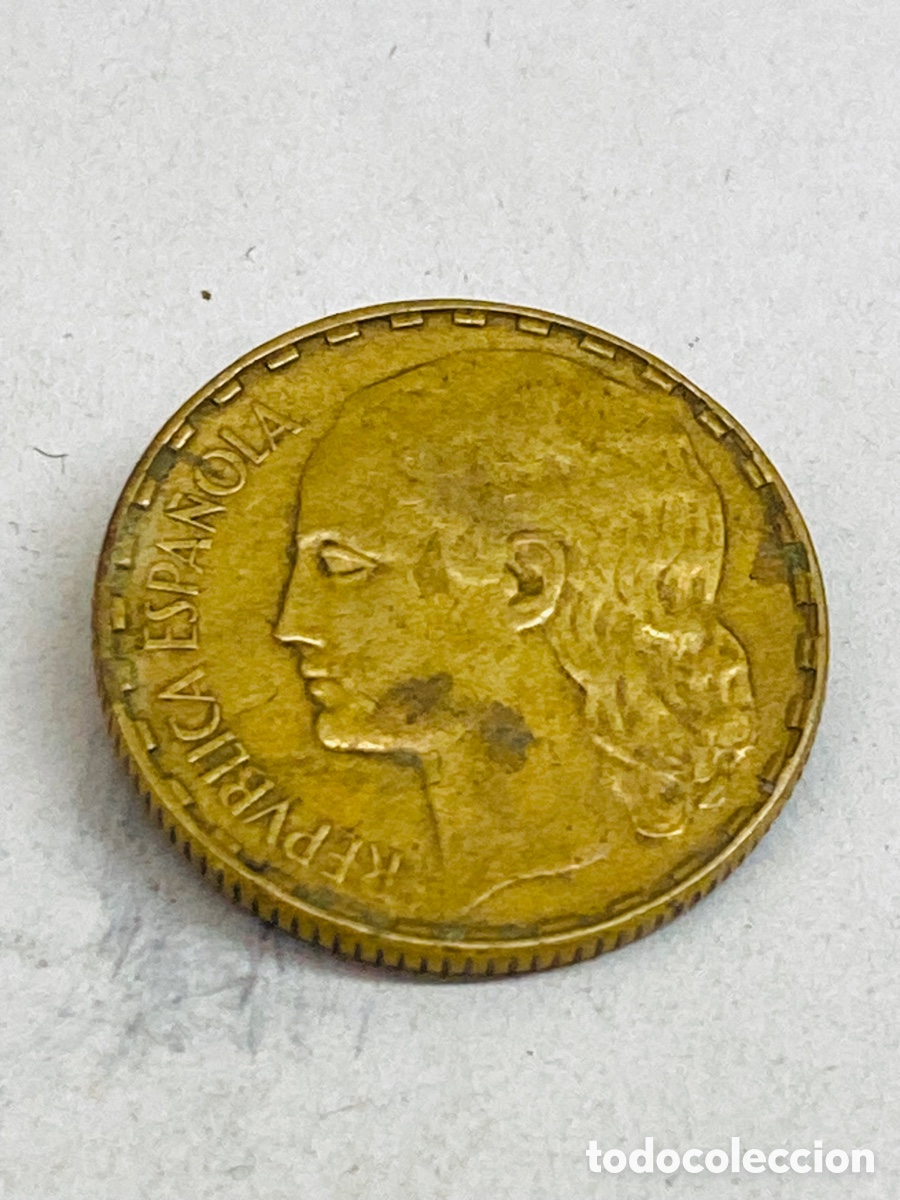 Monedas de Espa&ntilde;a: Moneda de una peseta 1937 - Foto 2