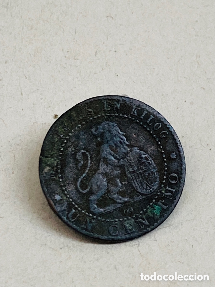 Monedas de Espa&ntilde;a: Moneda de un c&eacute;ntimo 1870 - Foto 1
