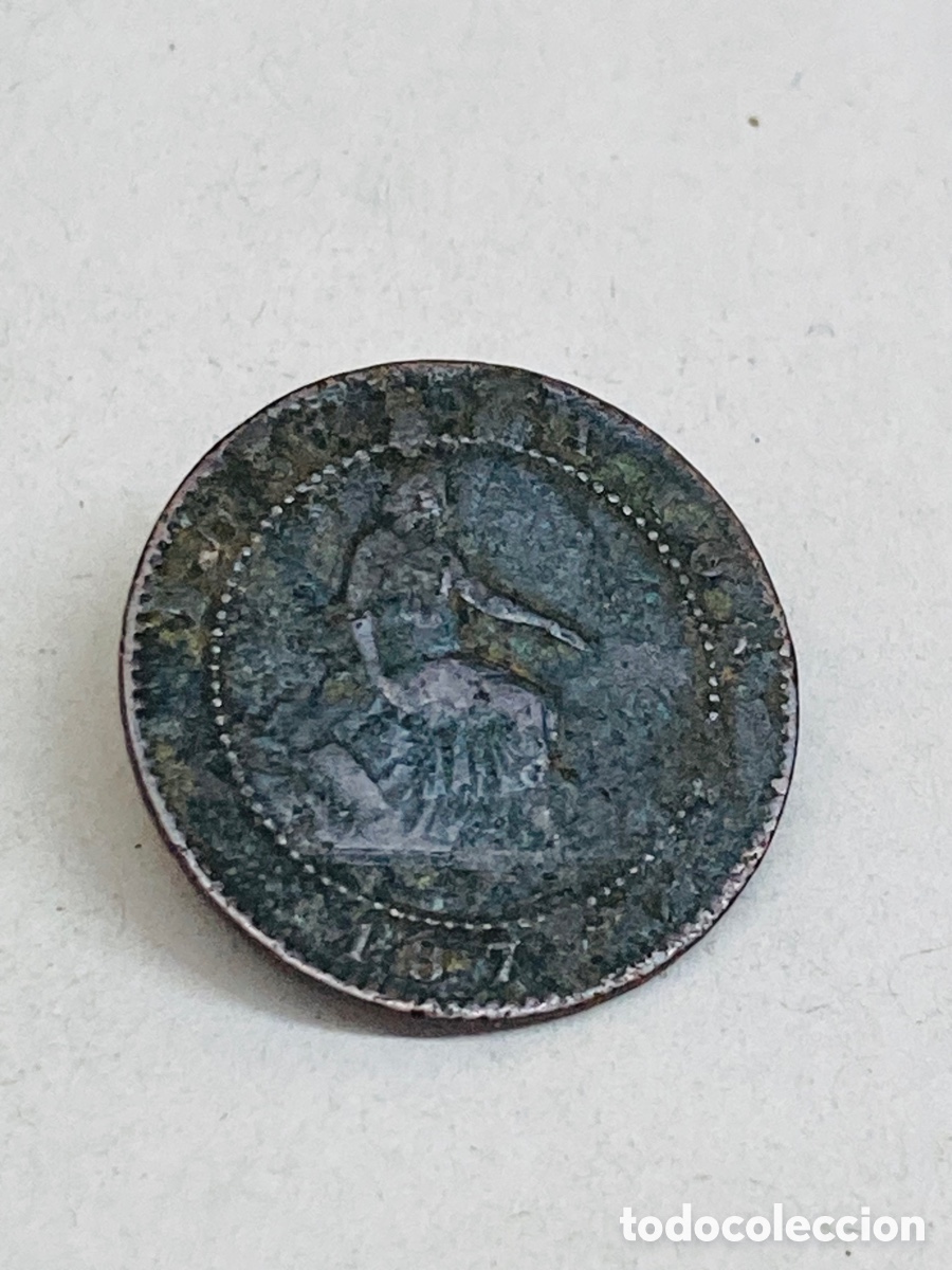 Monedas de Espa&ntilde;a: Moneda dos c&eacute;ntimos 1870 - Foto 1