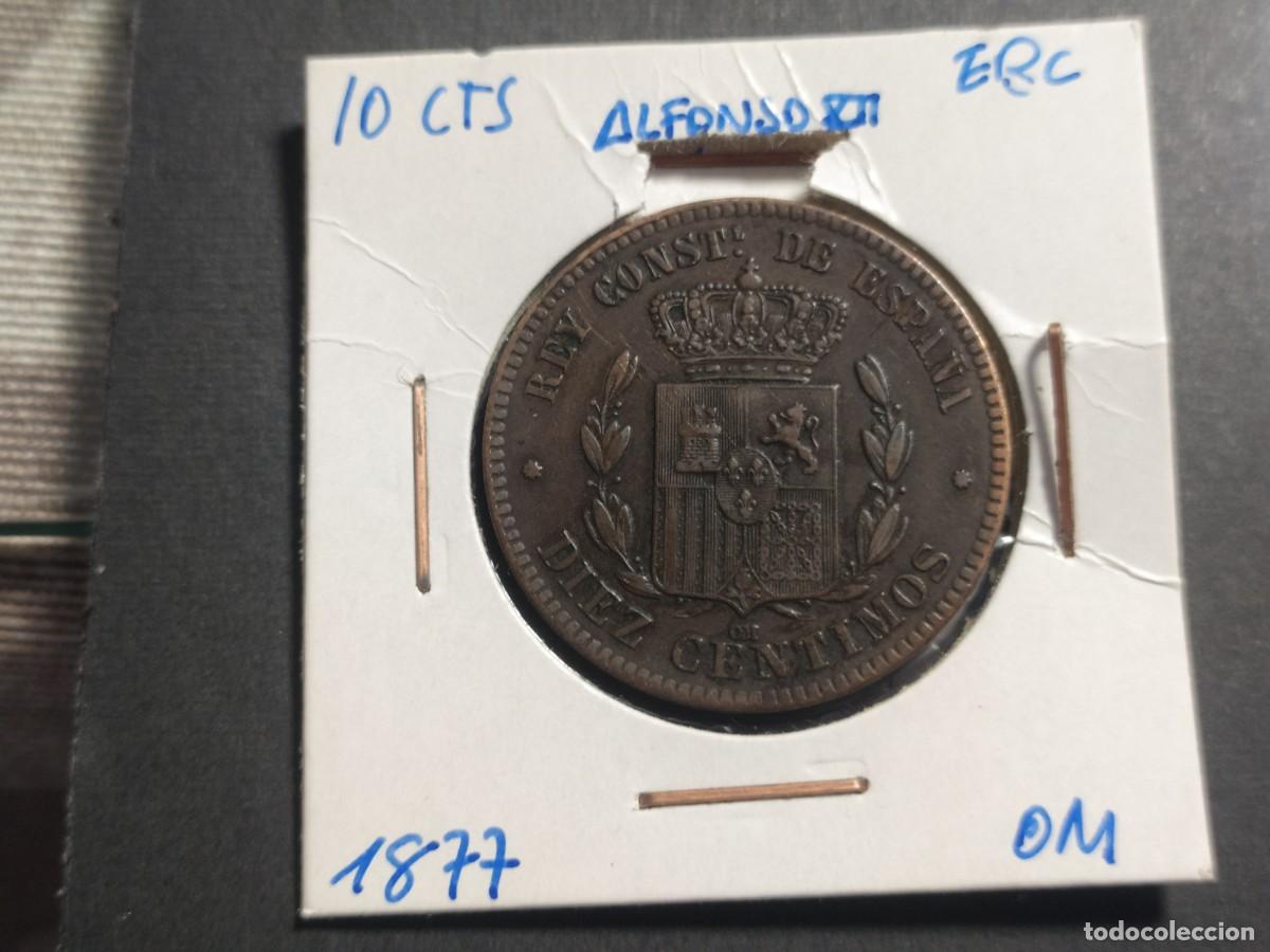 Monedas de Espa&ntilde;a: 10 CTS ALFONSO XII 1877 - Foto 2