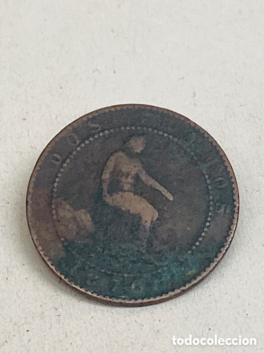 Monedas de Espa&ntilde;a: Moneda de dos c&eacute;ntimos 1870 - Foto 2