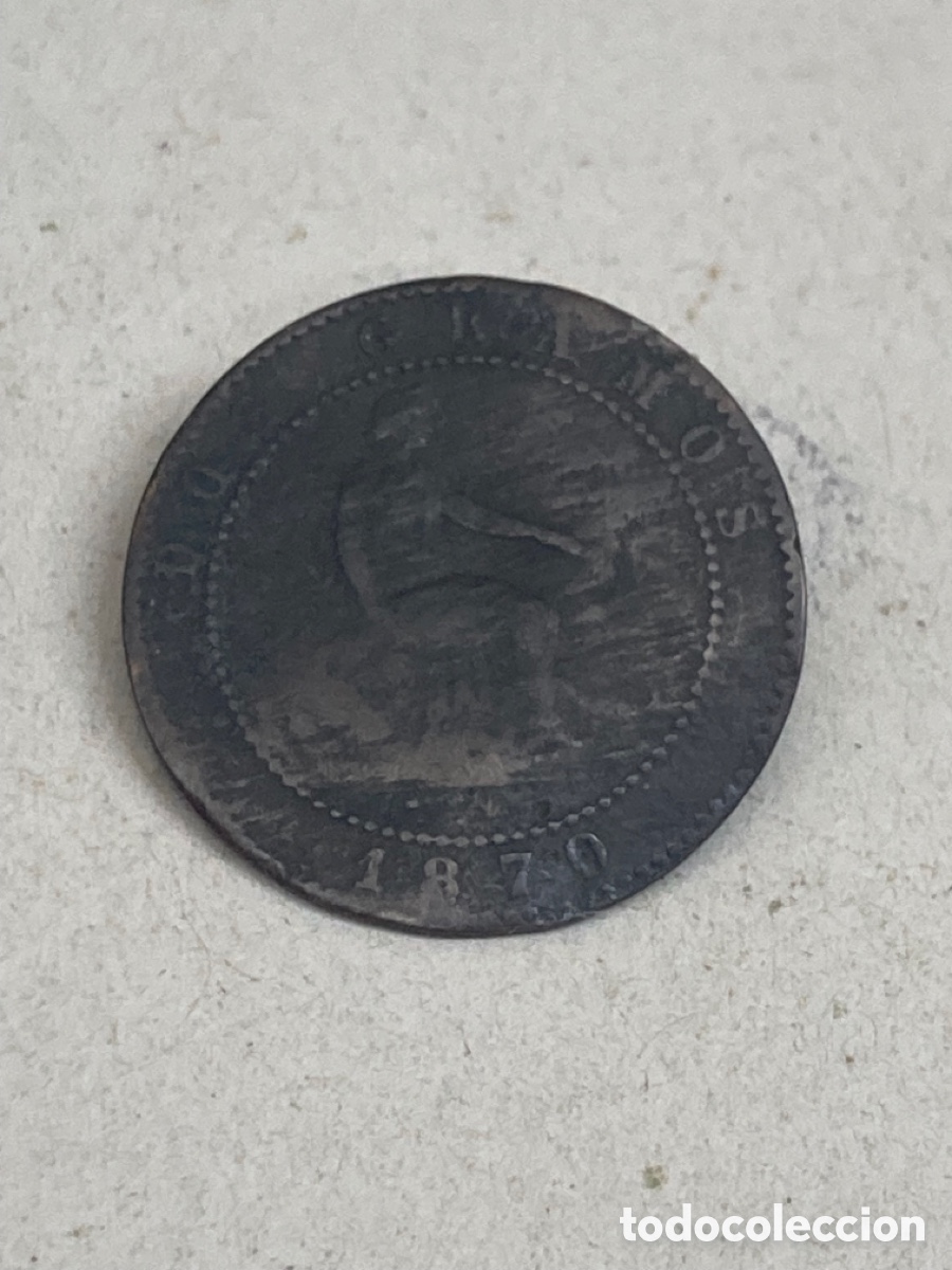 Monedas de Espa&ntilde;a: Moneda de dos c&eacute;ntimos 1870 - Foto 1
