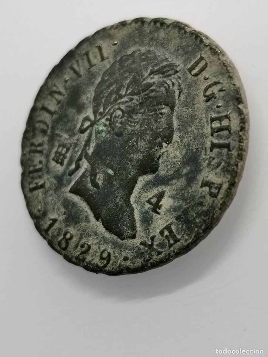 Monedas de Espa&ntilde;a: Fernando VII 4 Maraved&iacute;s 1829 Ceca Segovia. - Foto 5