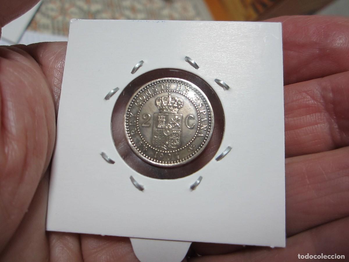 Monedas de Espa&ntilde;a: MONEDA DE 2 C&Eacute;NTIMOS DE ALFONSO XIII DE 1904*04 - Foto 2