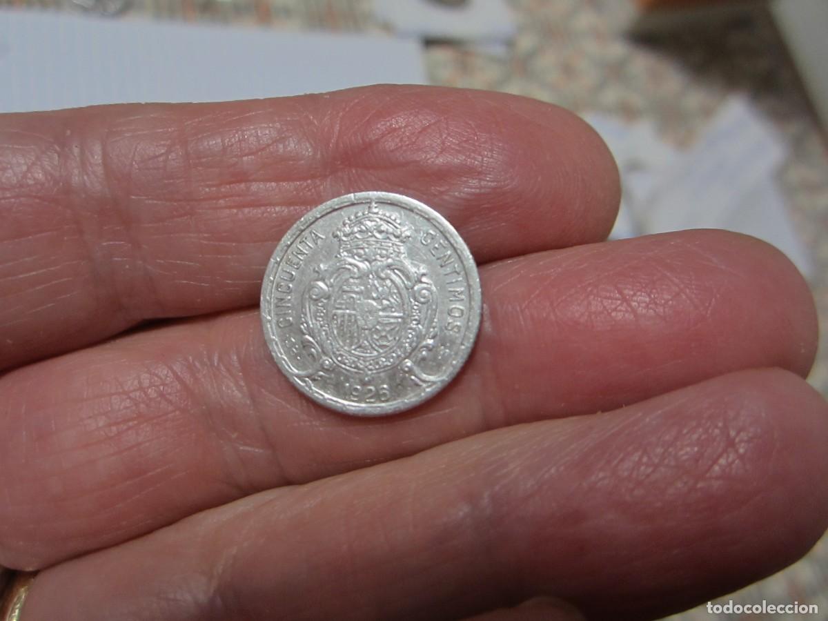 Monedas de Espa&ntilde;a: MONEDA DE 50 C&Eacute;NTIMOS DE PLATA DE ALFONSO XIII DE 1926 - Foto 2