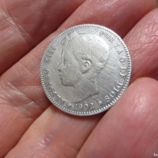 Monedas de España: MONEDA DE 1 PESETA DE ALFONSO XIII DE 1902*-02 ESCASA. Lote 398426659
