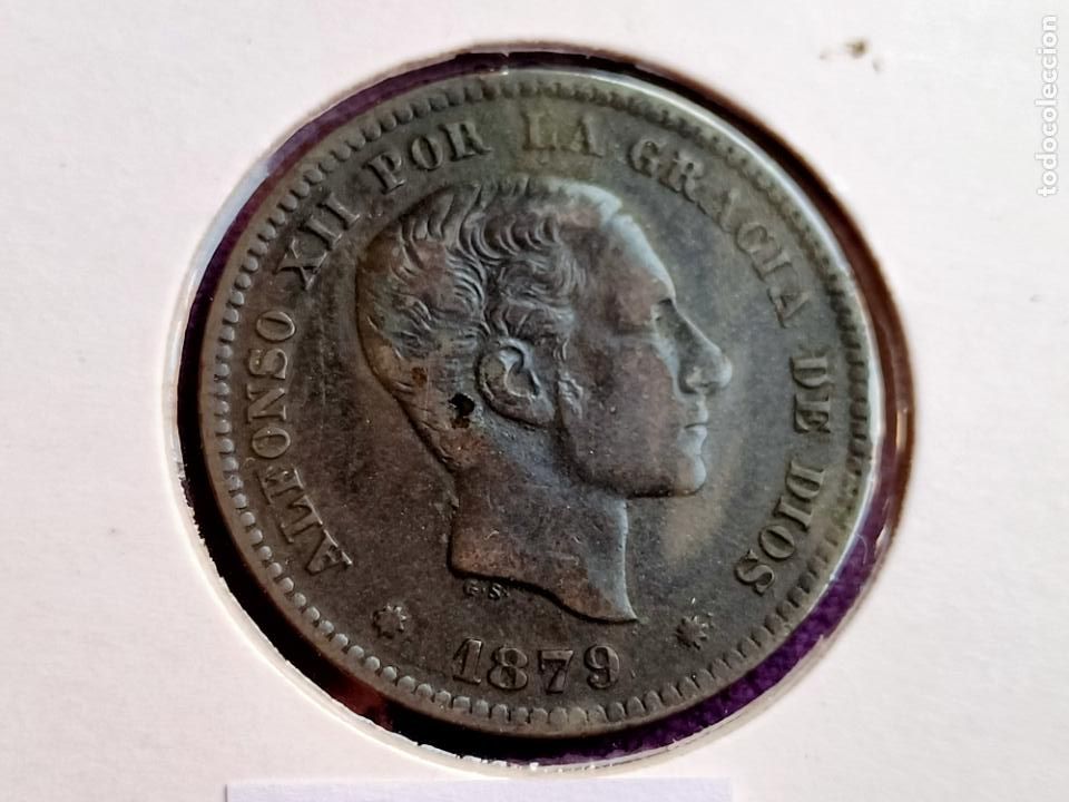 Monedas de Espa&ntilde;a: Espa&ntilde;a , 5 centimos 1879 , Alfonso XII, 12 - Foto 3