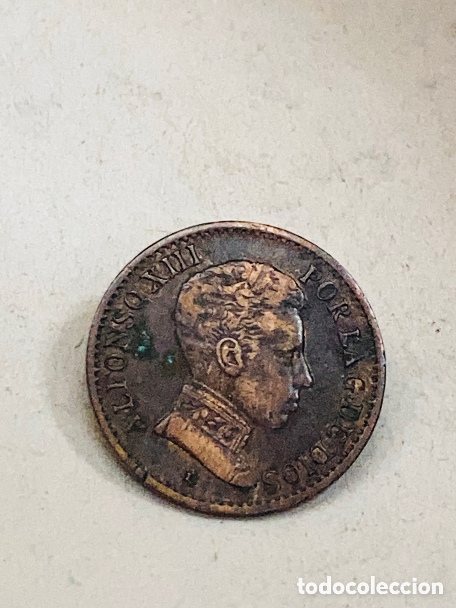 Monedas de Espa&ntilde;a: Moneda un c&eacute;ntimo 1906 - Foto 2