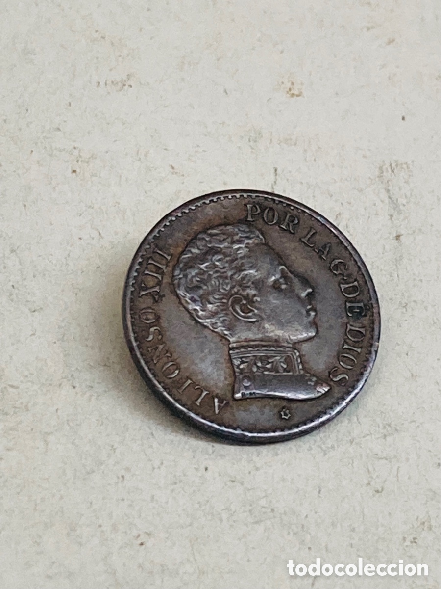 Monedas de Espa&ntilde;a: Moneda de un c&eacute;ntimo 1906 - Foto 2