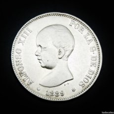 Monedas de España: ESPAÑA MONEDA DE 5 PESETAS AÑO 1889 (89) - MPM. ALFONSO XIII. PLATA. ORIGINAL. Lote 399797184