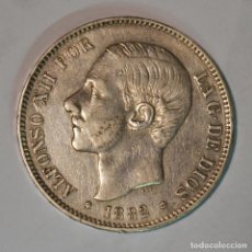 Monedas de España: ALFONSO XII - 5 PESETAS PLATA 1882 18* - 82* - CECA DE MADRID - MSM - DURO DE PLATA - LOT. 4287. Lote 400347669