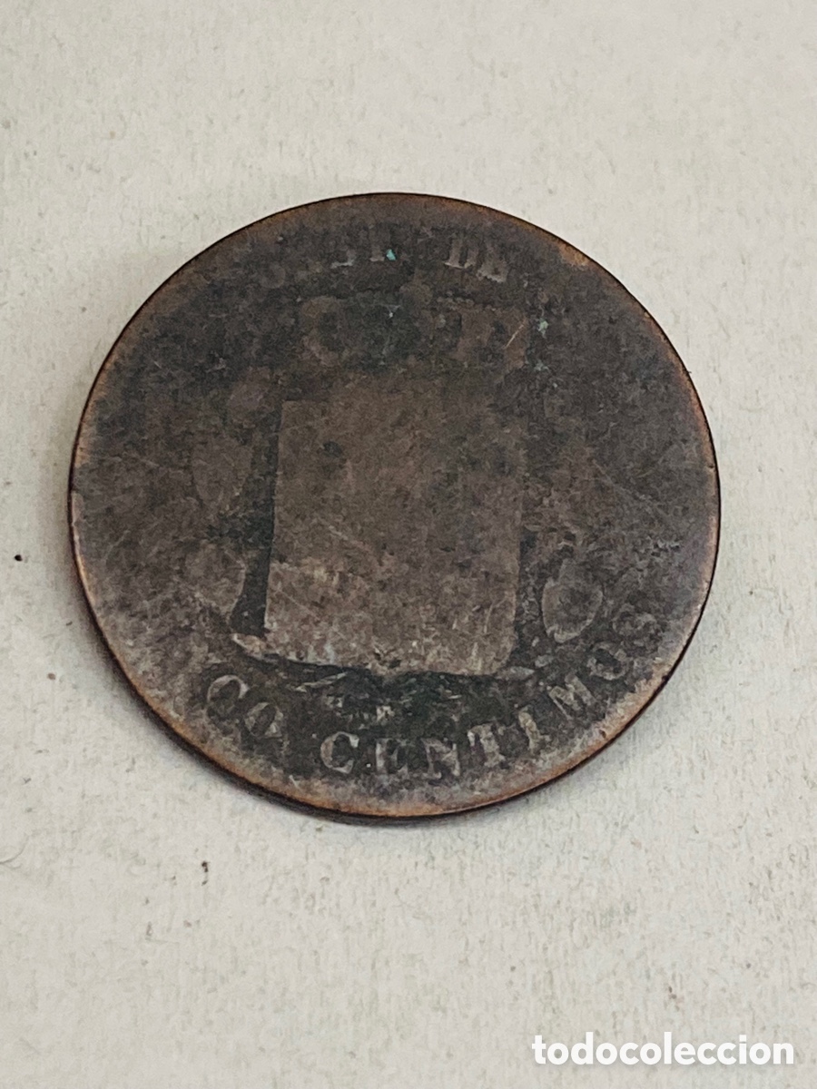 Monedas de Espa&ntilde;a: Moneda cinco c&eacute;ntimos 1879 - Foto 2