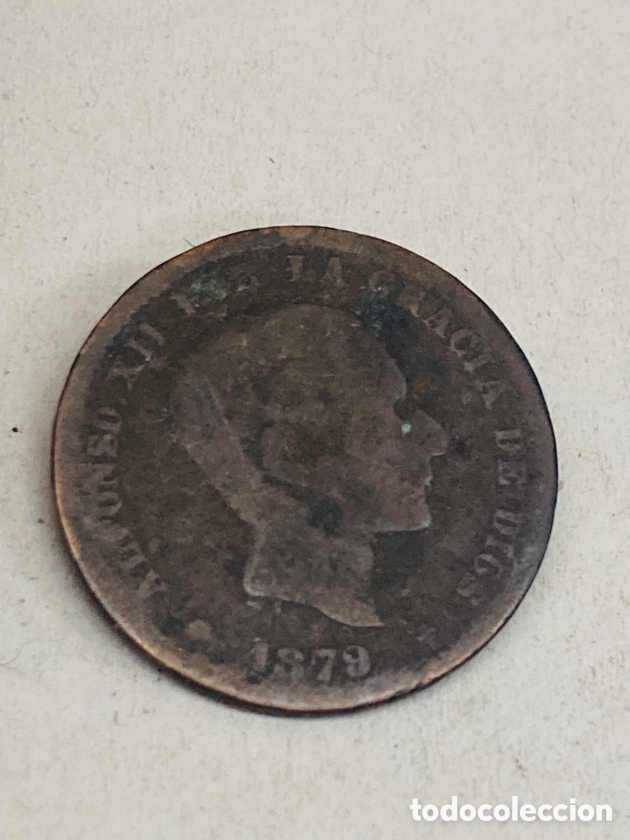 Monedas de Espa&ntilde;a: Moneda cinco c&eacute;ntimos 1879 - Foto 1