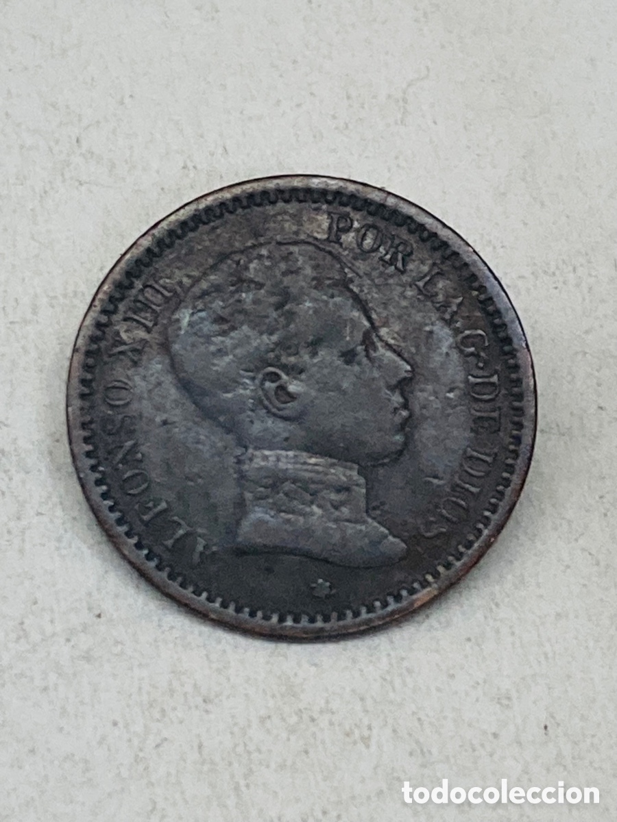 Monedas de Espa&ntilde;a: Moneda dos c&eacute;ntimos 1905 - Foto 2