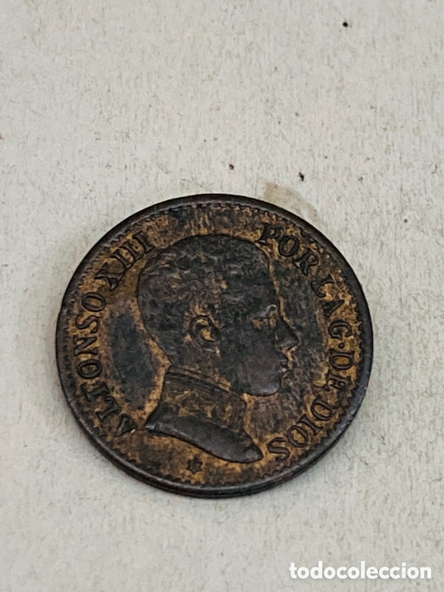 Monedas de Espa&ntilde;a: Moneda de un c&eacute;ntimo 1906 - Foto 2