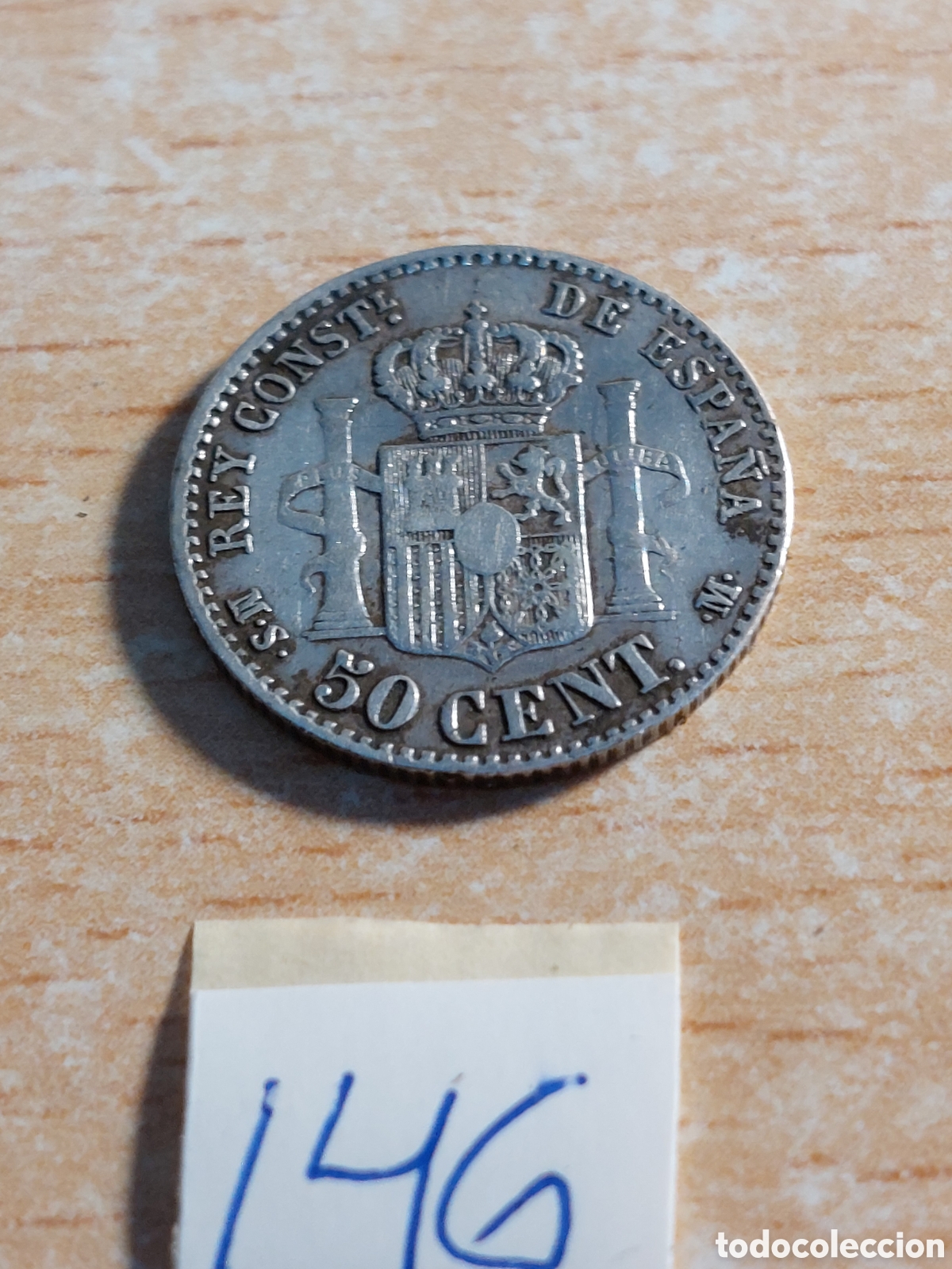 Monedas de Espa&ntilde;a: Alfonso XII. 50 centimos 1880☆80 - Foto 2