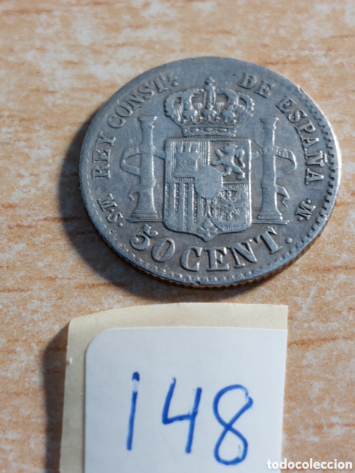 Monedas de Espa&ntilde;a: Alfonso XII. 50 centimos 1985☆86 - Foto 2