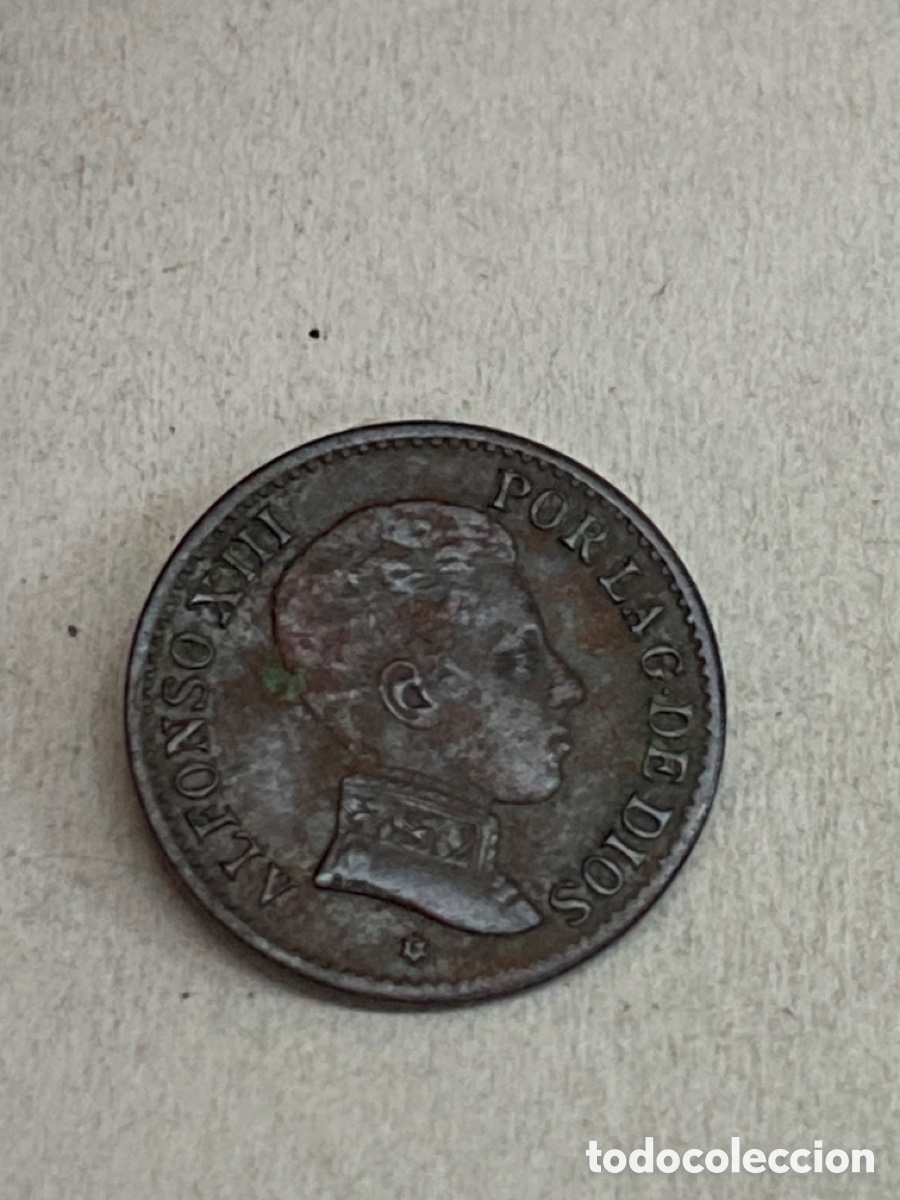 Monedas de Espa&ntilde;a: Moneda de un c&eacute;ntimo 1906 - Foto 1