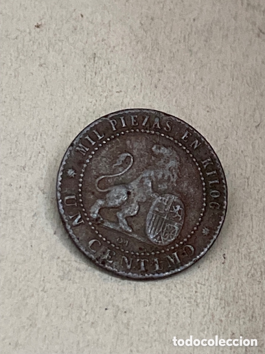 Monedas de Espa&ntilde;a: Moneda de un c&eacute;ntimo 1870 - Foto 1