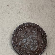 Monedas de España: MONEDA DE UN CÉNTIMO 1870. Lote 401050604