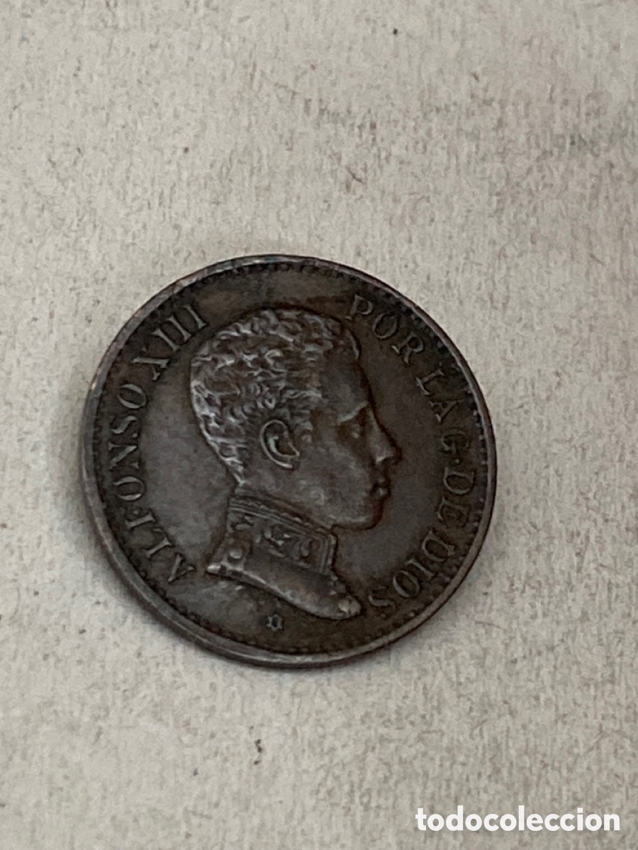 Monedas de Espa&ntilde;a: Moneda de un c&eacute;ntimo 1906 - Foto 2