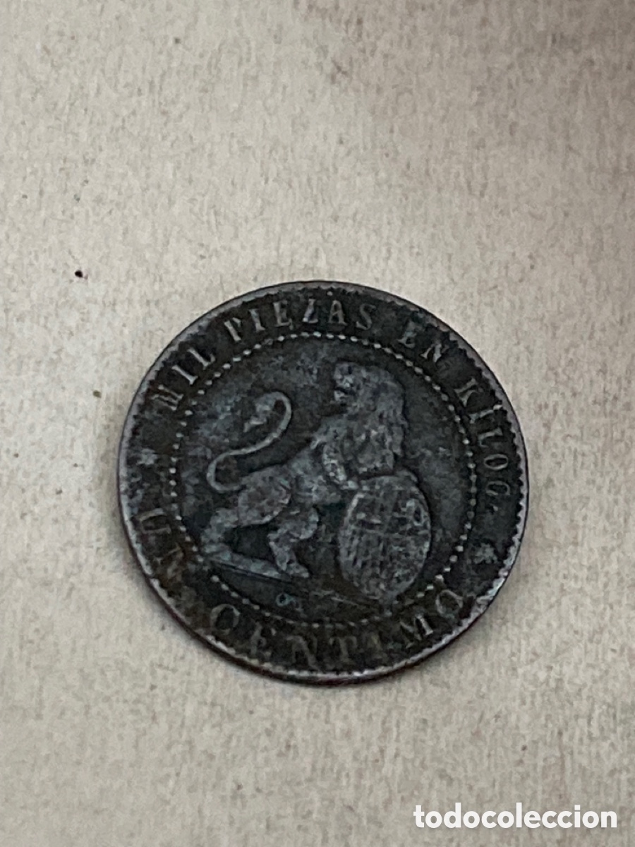 Monedas de Espa&ntilde;a: Moneda de un c&eacute;ntimo 1870 - Foto 1