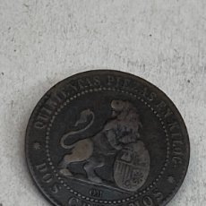 Monedas de España: MONEDA DE DOS CÉNTIMOS 1870. Lote 401057369