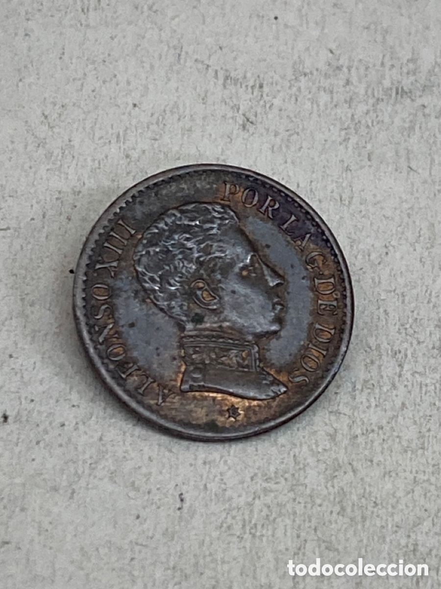 Monedas de Espa&ntilde;a: Moneda de un c&eacute;ntimo 1906 - Foto 2