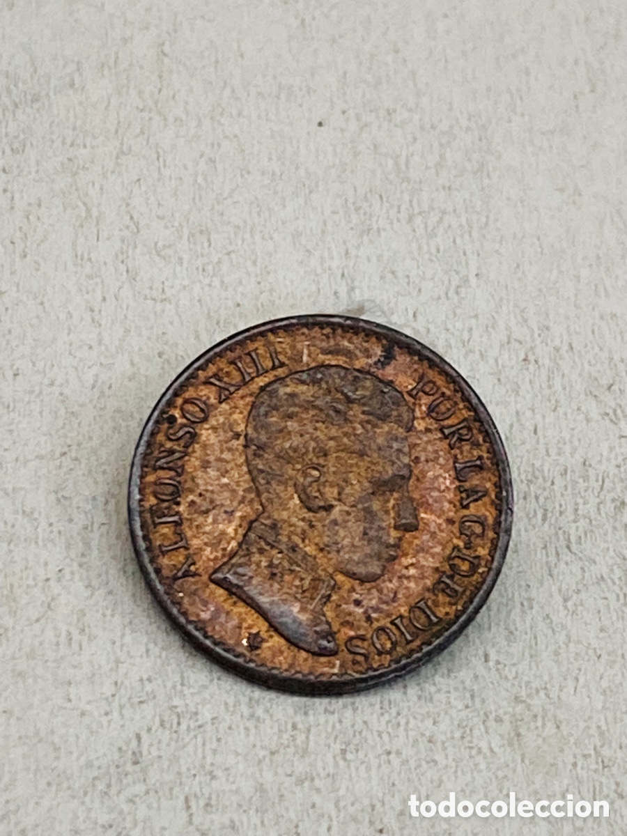 Monedas de Espa&ntilde;a: Moneda de un c&eacute;ntimo 1906 - Foto 1