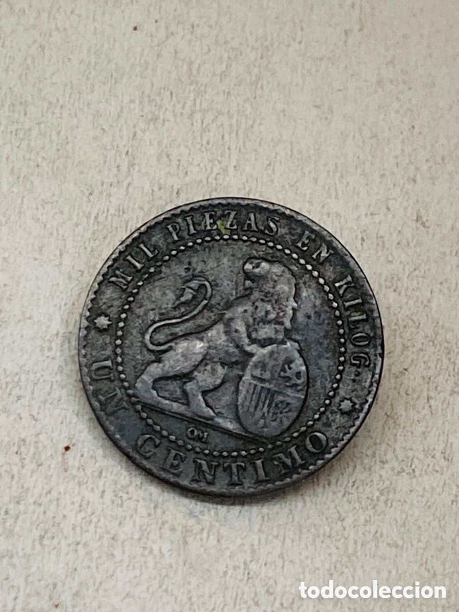 Monedas de Espa&ntilde;a: Moneda de un c&eacute;ntimo 1870 - Foto 1