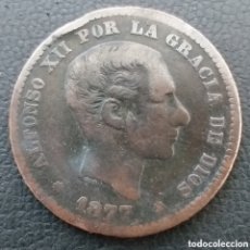 Monedas de España: ESPAÑA 5 CENTIMOS 1877. Lote 401280649