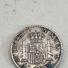 Monedas de España: MONEDA DE PLATA 50 CÉNTIMOS 1900. Lote 401462859