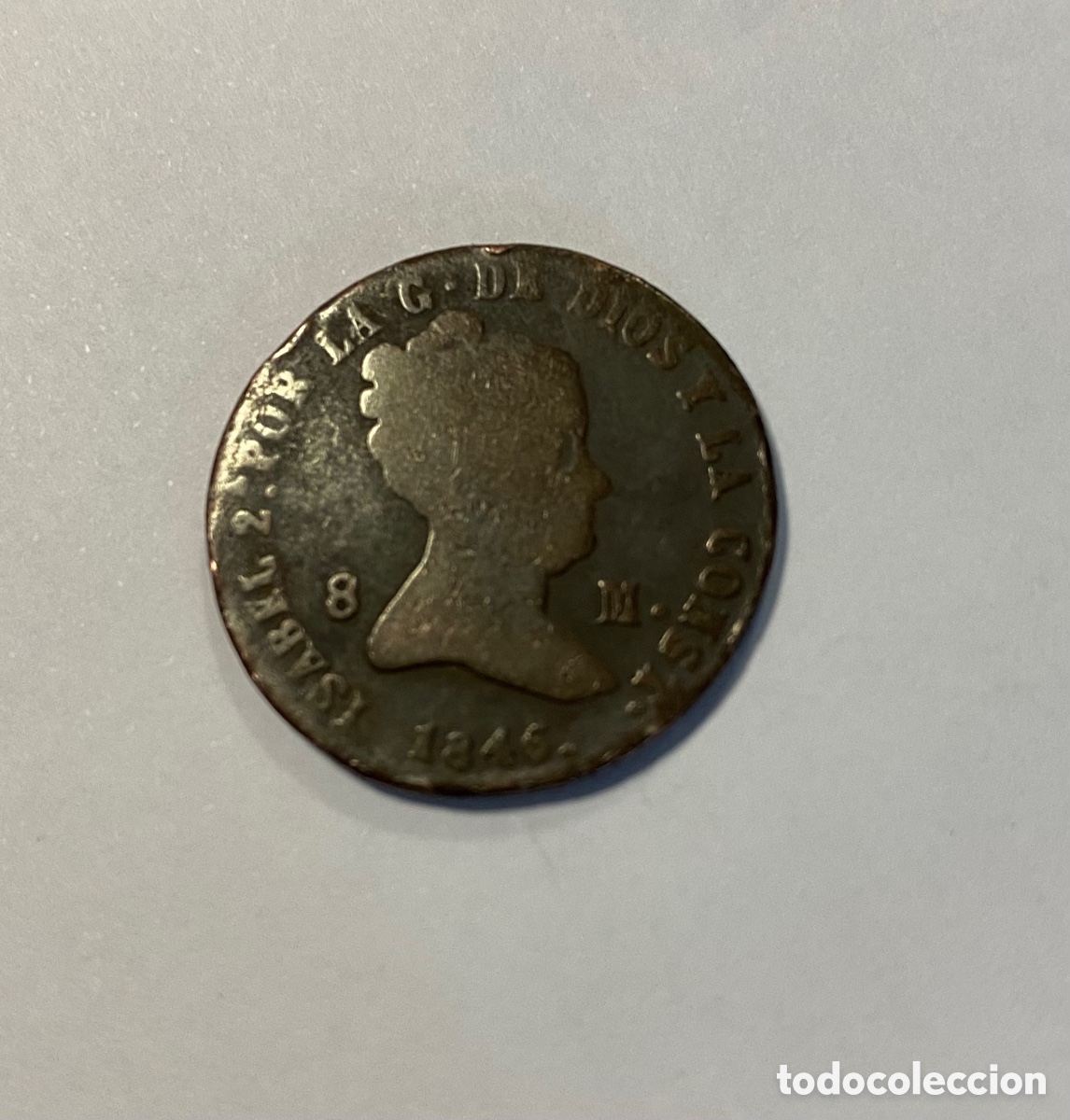 Monedas de Espa&ntilde;a: 8 Maraved&iacute;s 1846 Isabel II - Foto 3