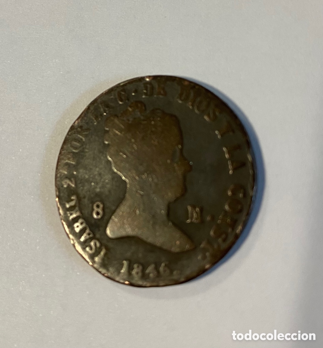 Monedas de Espa&ntilde;a: 8 Maraved&iacute;s 1846 Isabel II - Foto 1