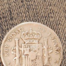 Monedas de España: LOTE DE 2 MONEDAS DE 2 PESETAS 1882. Lote 401923029