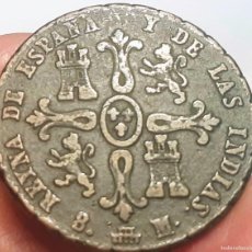 Monedas de España: ISABEL II 8 MARAVEDIS 1836 DE SEGOVIA, VALOR EN REVERSO ( ESCASA). Lote 401971889