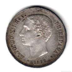 Monedas de España: ESPAÑA 5 PESETAS PLATA 1876 DE. M. *18* *76* REY ALFONSO XII - PRECIOSO DURO