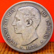 Monedas de España: ESPAÑA, 5 PESETAS, 1876*?*76.D.E.M. ALFONSO XII. PLATA. (1266). Lote 402372669